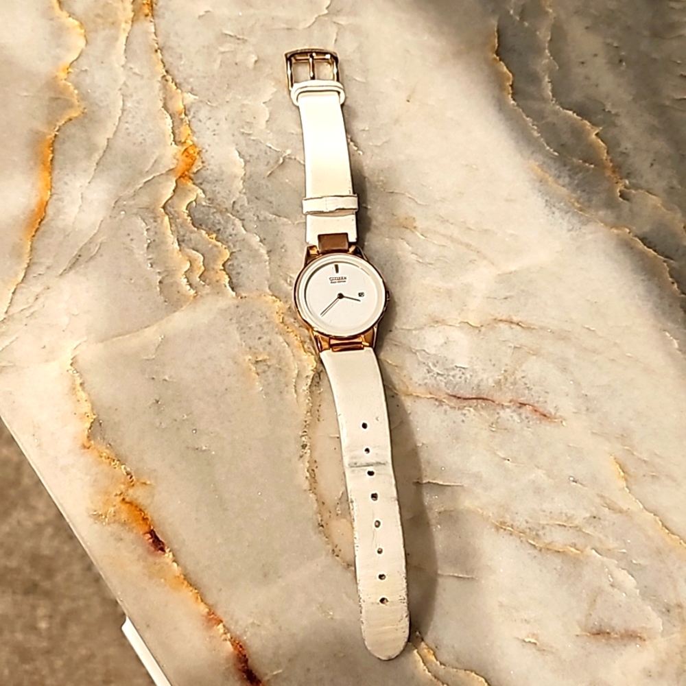 Citizen Eco Drive White Ladies Watch